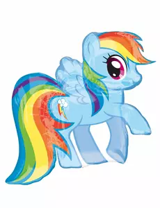 My Little Pony фольгований повітряний шар Rainbow Dash 71 x 68 см