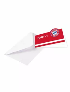 8 запрошувальних карток з конвертами FC Bayern Munich 13 x 8 см
