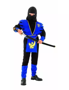 Синій костюм ніндзя для хлопчиків, Розмір: 4-6 років (110-120 см)