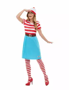 Розкішний костюм Where's Wally для жінок, Розмір: X-Small