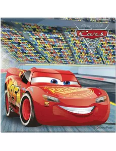 20 паперових серветок Cars 3 Lightning McQueen, 33 x 33 см