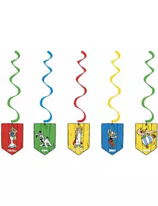 5 спіральних підвісок Asterix™, 60 см