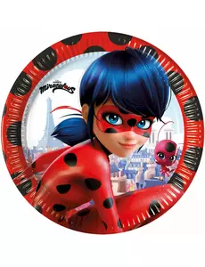 8 паперових тарілок Miraculous Ladybug, 23 см