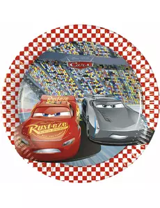 8 маленьких паперових тарілок Cars 3, 20 см