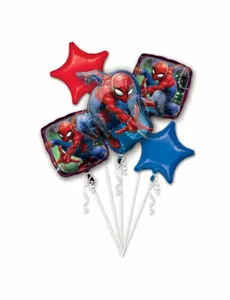 Букет із 5 фольгованих кульок Spiderman