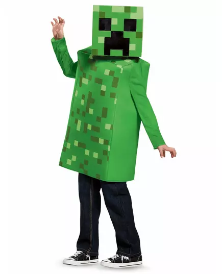 Класичний костюм Creeper Deluxe з Minecraft™ для дітей, Розмір: 5–6 років(109–126 см))