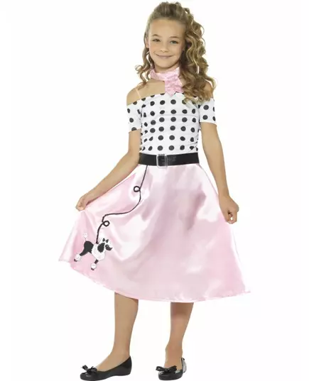 Костюм 50-х «Miss Girly» для дівчат, Розмір: 10-12 років (145/158 см)