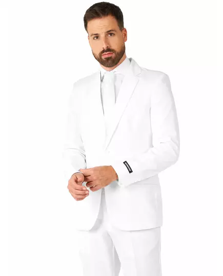 Mr. Solid білий чоловічий костюм Suitmeister, Розмір: X-Large (EU 56-58), image 2
