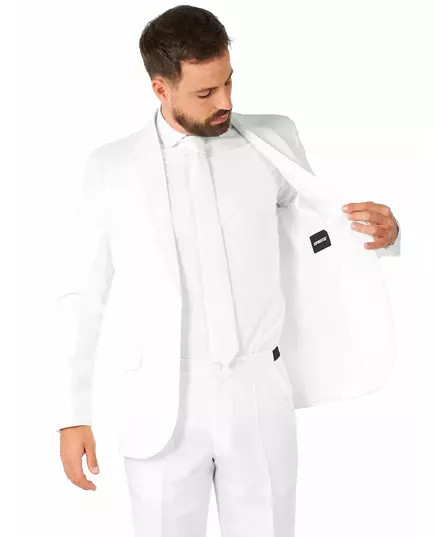 Mr. Solid білий чоловічий костюм Suitmeister, Розмір: X-Large (EU 56-58), image 3