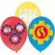 6 латексних кульок Fireman Sam 27,5 см