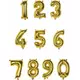 33 см золота фольгована кулька-цифра, Розмір: 3, image 2